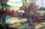 Clairiere, huile sur toile 61cm x 91cm